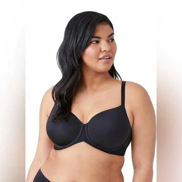 NWOT Wacoal black Ultimate Side Smoother Underwire T-Shirt Bra Women’s 34DD - Picture 1 of 7